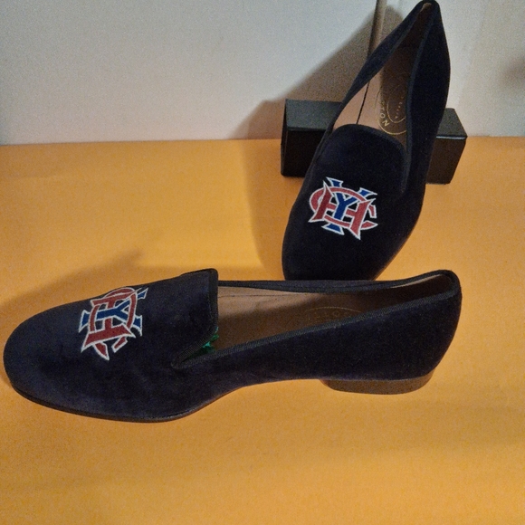 Stubbs & Wootton Blue  Velvet Slippers Men\'s US 9.5 New! main image 9